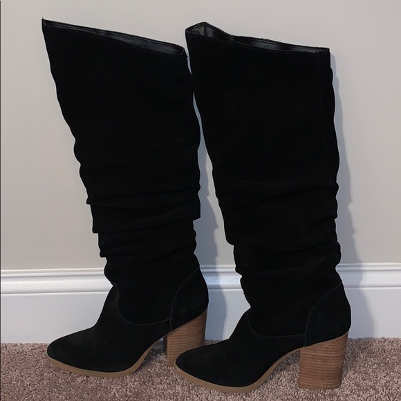 Nine West Abee Suede Block Heel Boot LIKE NEW! - Picture 1 of 8